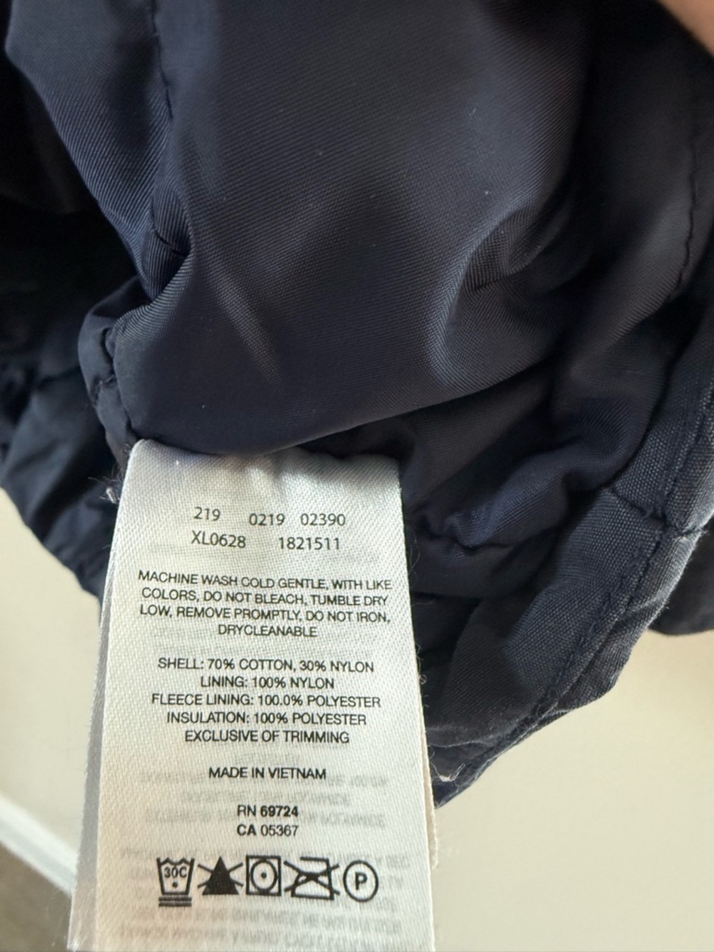 Columbia Women’s Chatfield Hill Jacket Coat Navy Blue Warm Winter Cozy Large - Picture 4 of 8